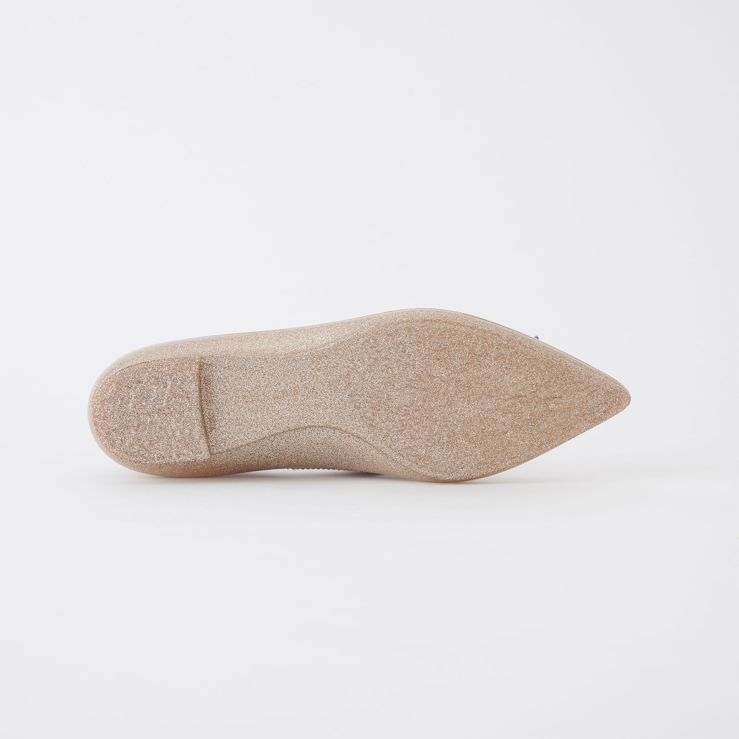 【TEMPERATE】IRMA_リボン付グリッターフラットシューズ(晴雨兼用)