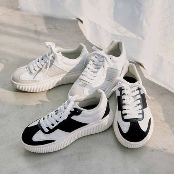 チャンキーソール ミックススニーカー