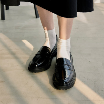 【レイン対応】 ガラスコーティングローファー