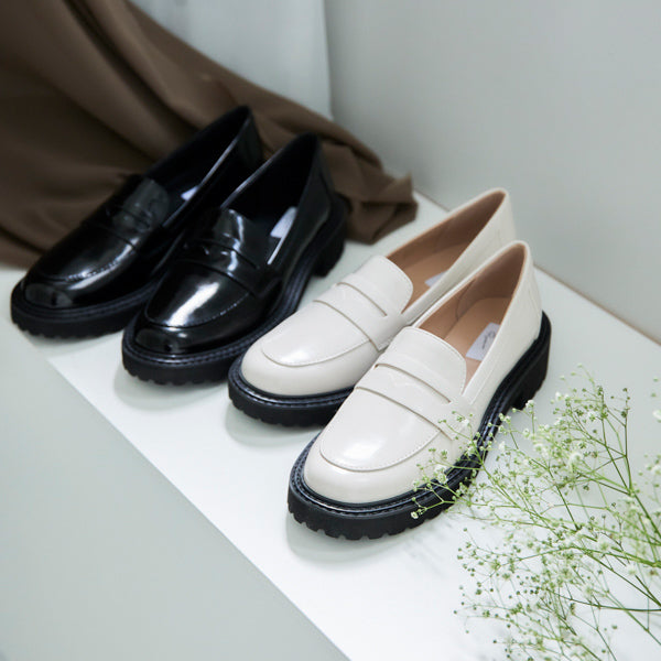 【レイン対応】 ガラスコーティングローファー