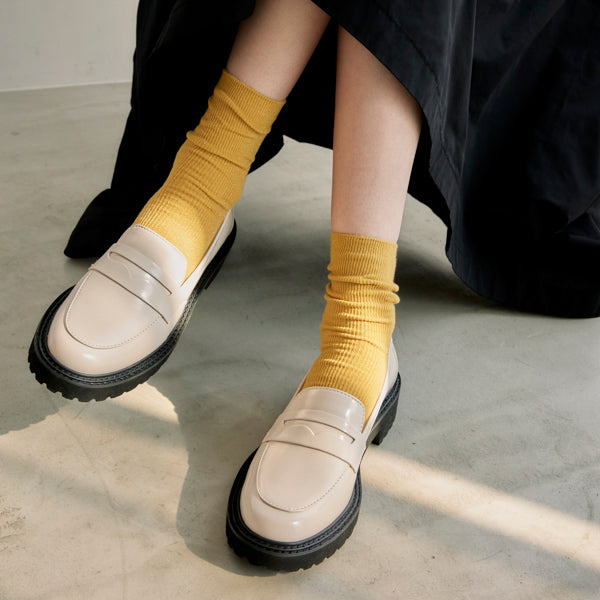 【レイン対応】 ガラスコーティングローファー