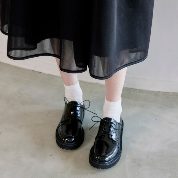 【レイン対応】ガラスコートレースアップシューズ