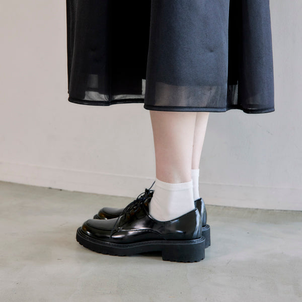 【レイン対応】ガラスコートレースアップシューズ