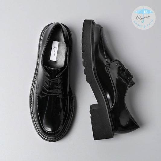 【レイン対応】ガラスコートレースアップシューズ