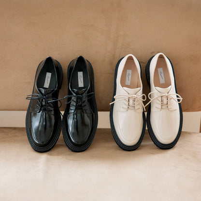 【レイン対応】ガラスコートレースアップシューズ