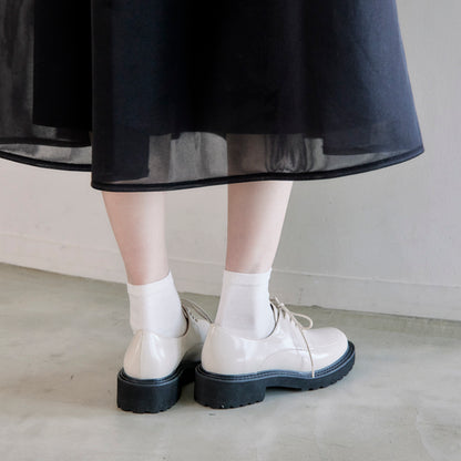 【レイン対応】ガラスコートレースアップシューズ