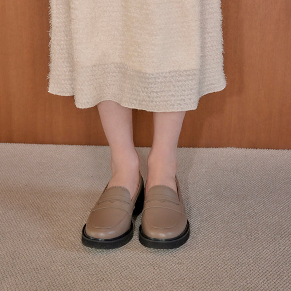 フラット コインローファー