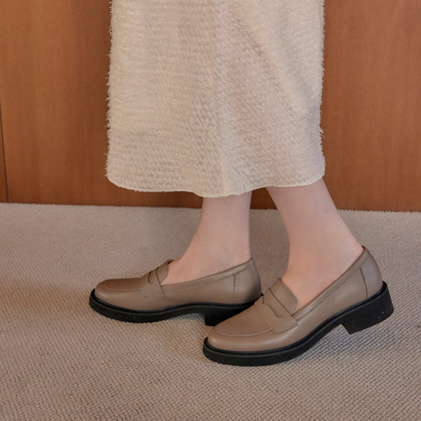 フラット コインローファー