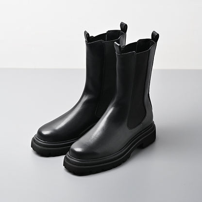 【レイン対応】サイドゴア ハーフブーツ