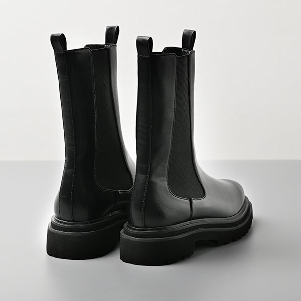 【レイン対応】サイドゴア ハーフブーツ