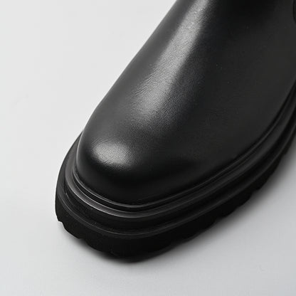 【レイン対応】サイドゴア ハーフブーツ