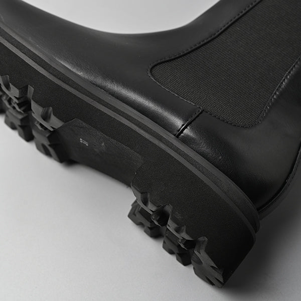 【レイン対応】サイドゴア ハーフブーツ