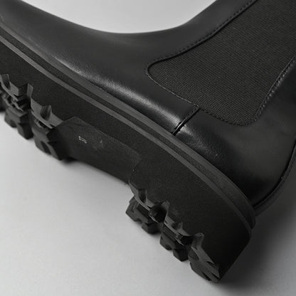 【レイン対応】サイドゴア ハーフブーツ