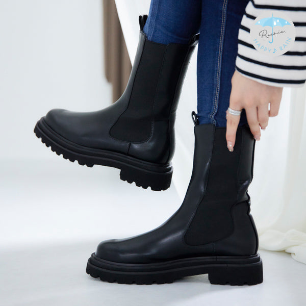 【レイン対応】サイドゴア ハーフブーツ