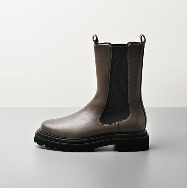 【レイン対応】サイドゴア ハーフブーツ