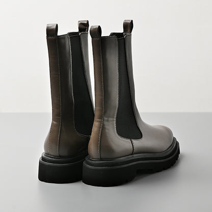 【レイン対応】サイドゴア ハーフブーツ