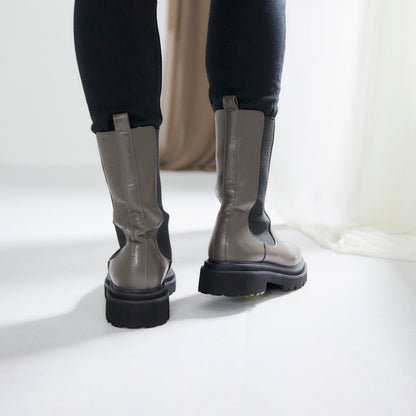 【レイン対応】サイドゴア ハーフブーツ