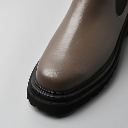 【レイン対応】サイドゴア ハーフブーツ