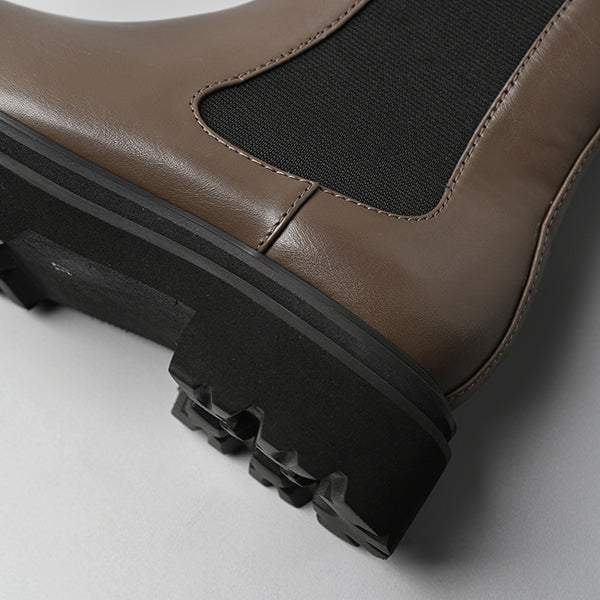 【レイン対応】サイドゴア ハーフブーツ