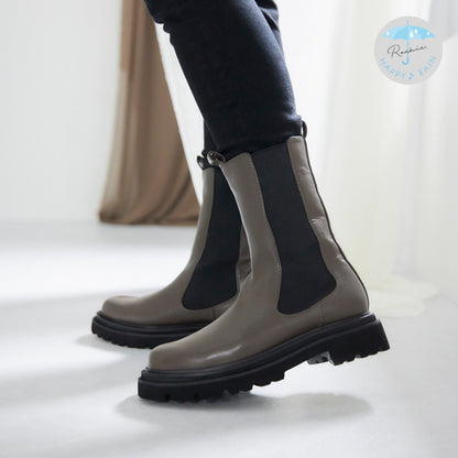 【レイン対応】サイドゴア ハーフブーツ