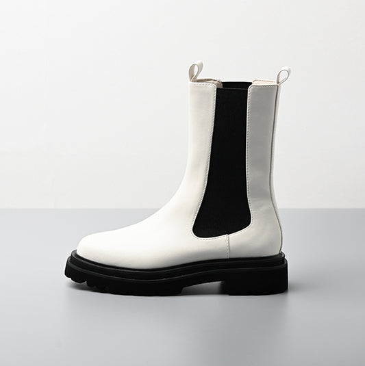 【レイン対応】サイドゴア ハーフブーツ