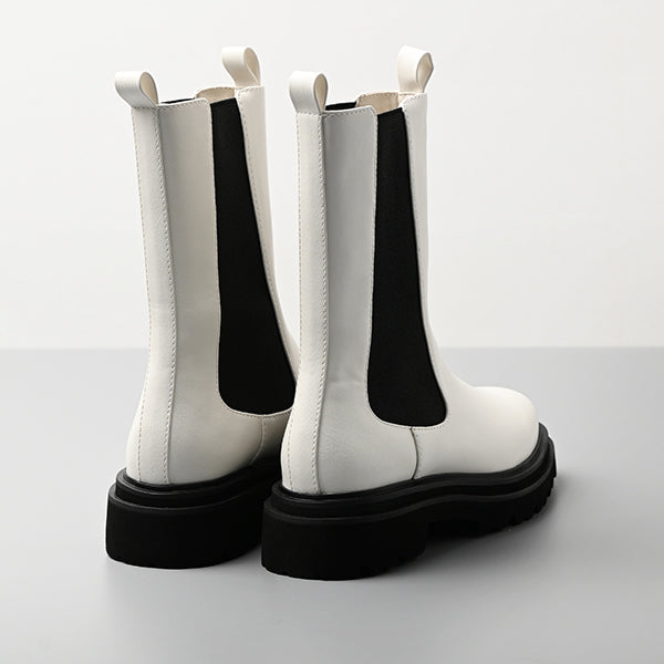 【レイン対応】サイドゴア ハーフブーツ