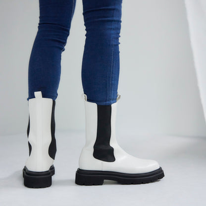 【レイン対応】サイドゴア ハーフブーツ