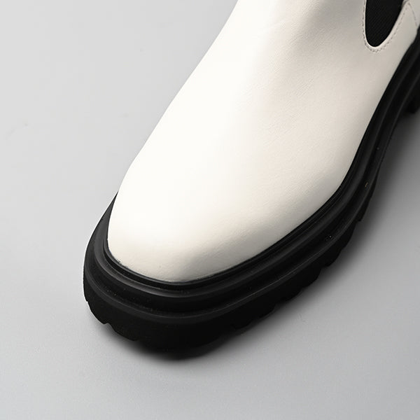 【レイン対応】サイドゴア ハーフブーツ