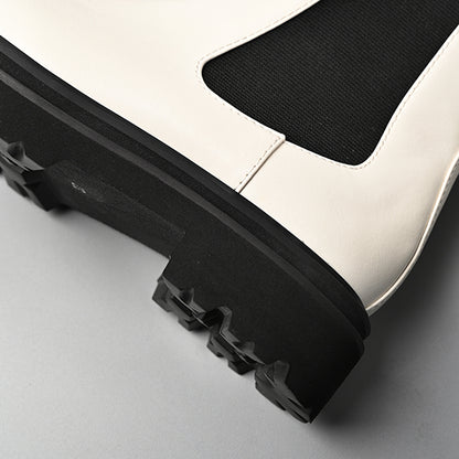 【レイン対応】サイドゴア ハーフブーツ