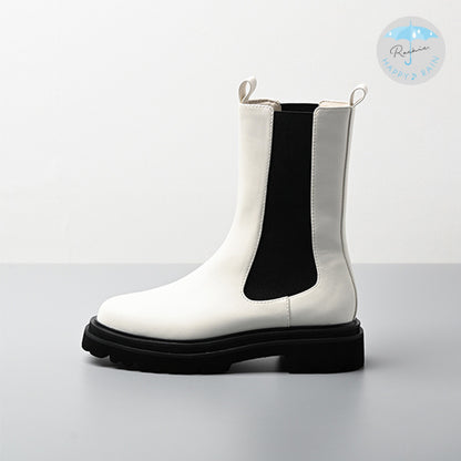 【レイン対応】サイドゴア ハーフブーツ