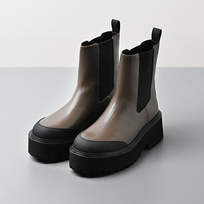 【レイン対応】 厚底ボリュームソールブーツ
