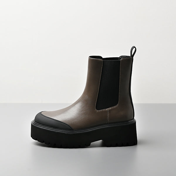 【レイン対応】 厚底ボリュームソールブーツ