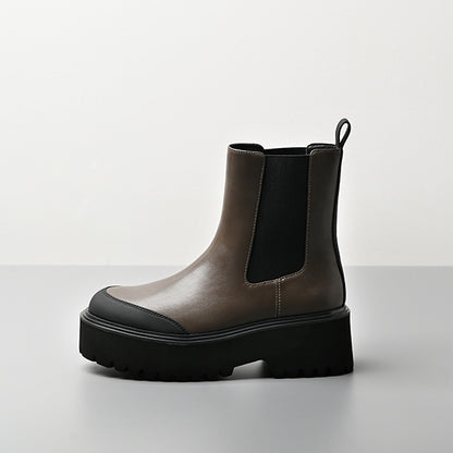 【レイン対応】 厚底ボリュームソールブーツ