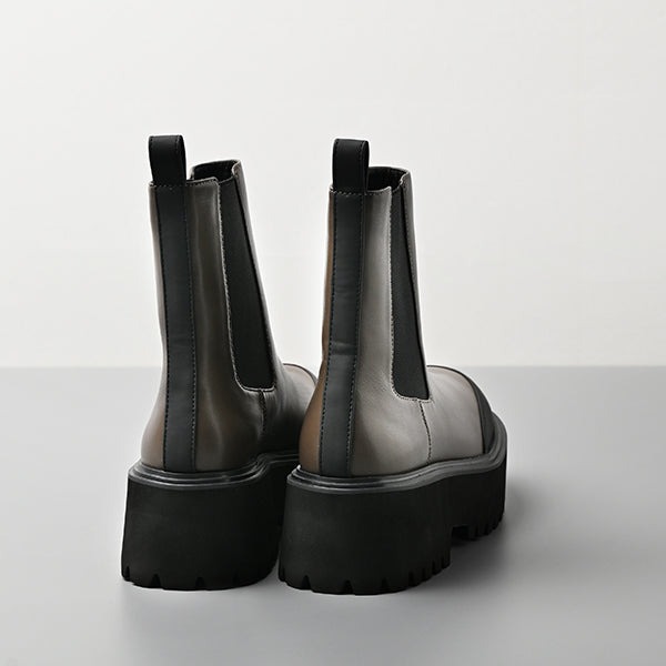 【レイン対応】 厚底ボリュームソールブーツ