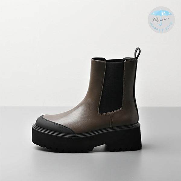 【レイン対応】 厚底ボリュームソールブーツ