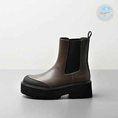 【レイン対応】 厚底ボリュームソールブーツ