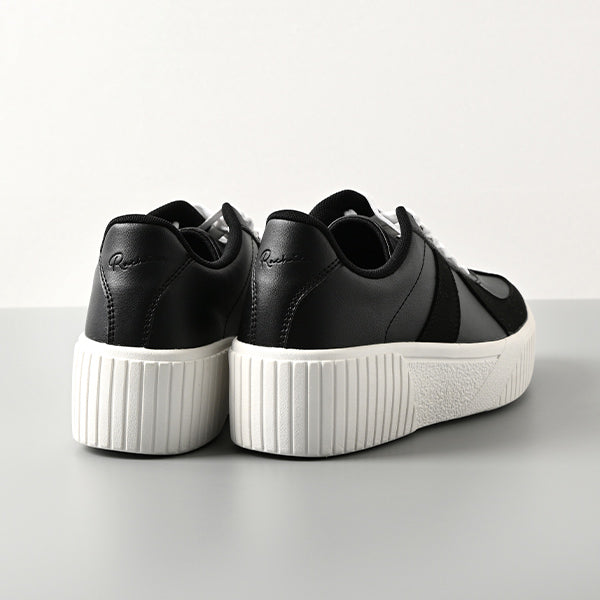 厚底ウェッジソールミックススニーカー