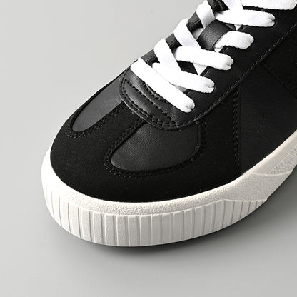 厚底ウェッジソールミックススニーカー