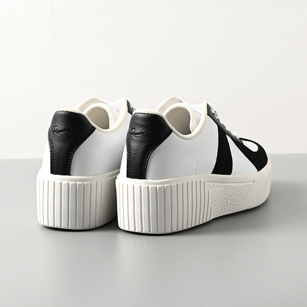 厚底ウェッジソールミックススニーカー