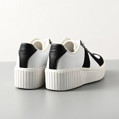 厚底ウェッジソールミックススニーカー