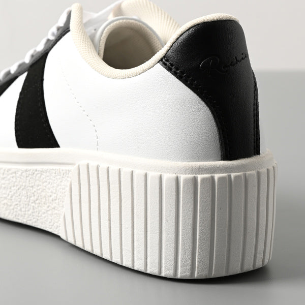 厚底ウェッジソールミックススニーカー