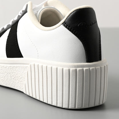 厚底ウェッジソールミックススニーカー