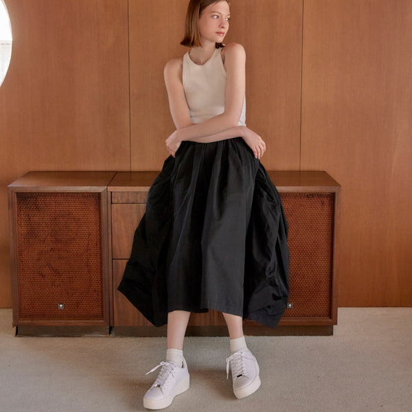 厚底ウェッジソールスニーカー