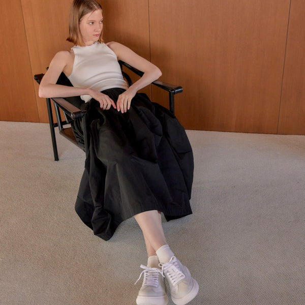 チャンキーソール ミックススニーカー